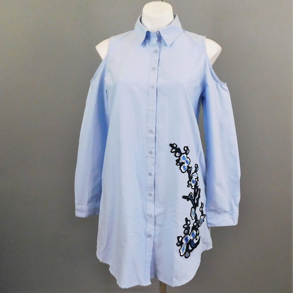 Cliche' Women‎ Shirt Blue L
